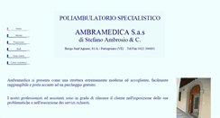 Desktop Screenshot of ambramedica.it